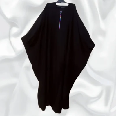 Short Zipper Butterfly Abaya