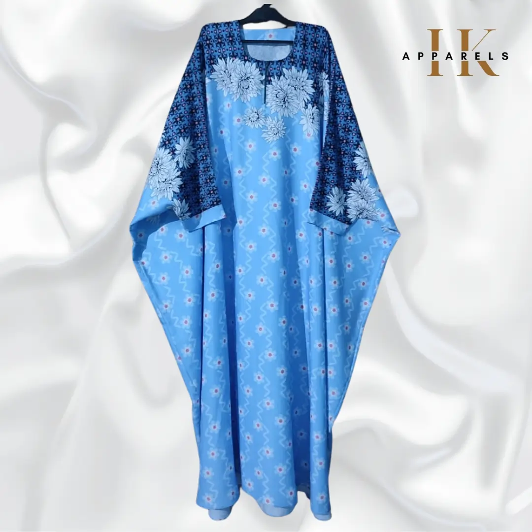 butterfly printed abaya